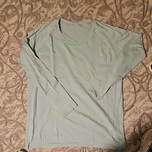 Lululemon Swifty Light Green Long Sleeve Top